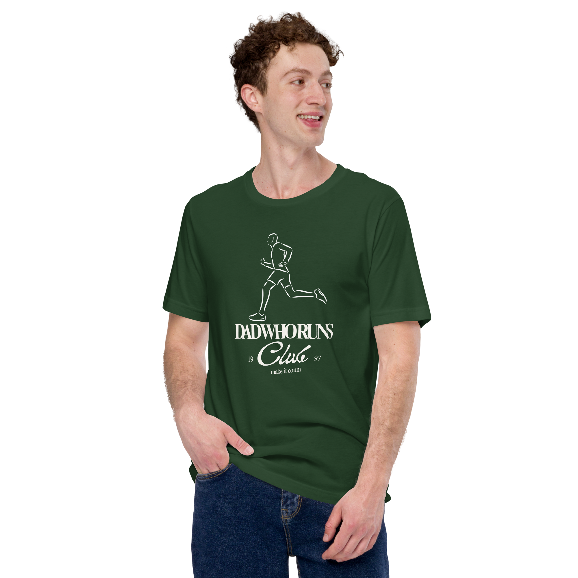 Dad Who Runs Club Tee